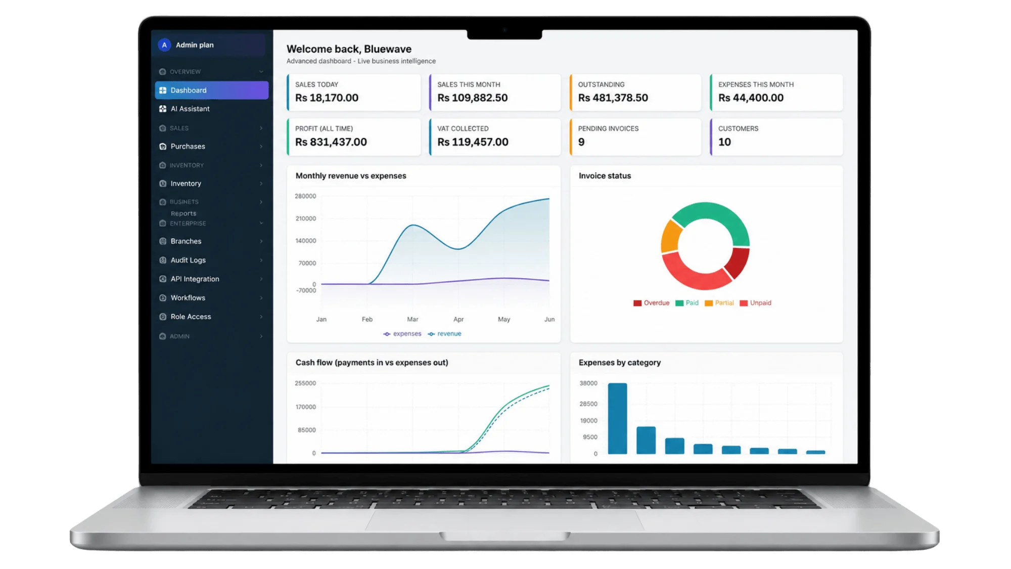 BlueWave Accounting project preview