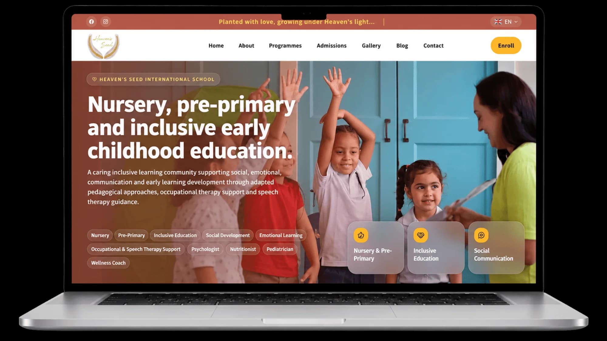 Heaven Seeds Academy — product screenshot