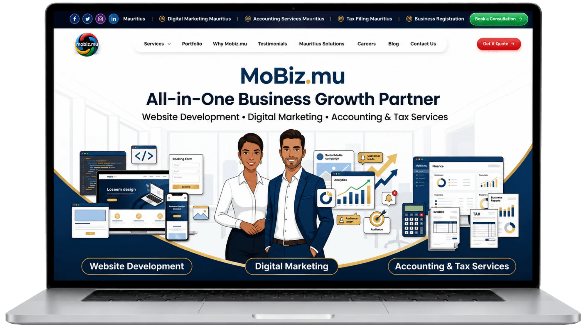 Mobiz.mu — product screenshot